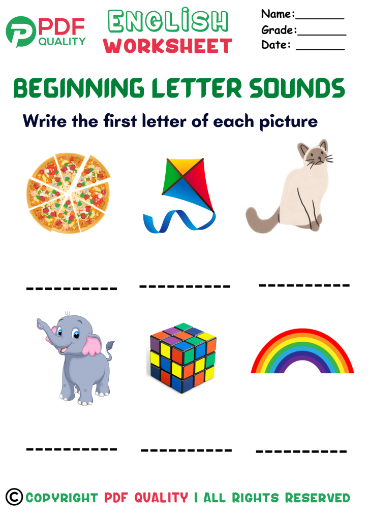 Beginning Letter Sounds (g)